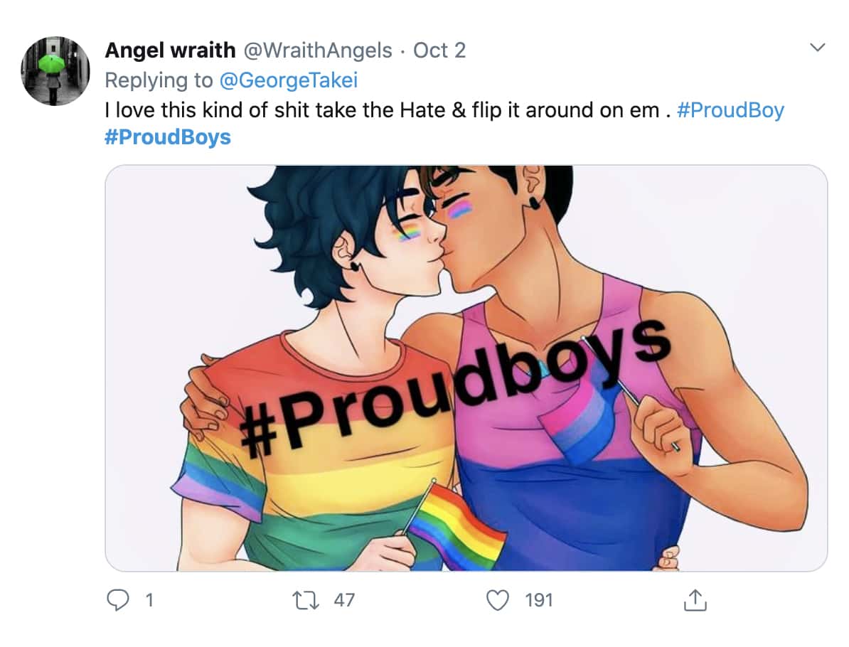 George Takei inspires gay men to reclaim #ProudBoys hashtag on Twitter ...