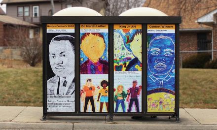 MCTS bus shelters feature murals by student winners from Dr. Martin Luther King, Jr. art contest