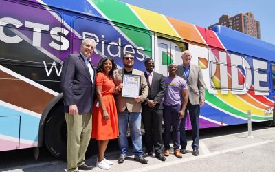 Milwaukee celebrates Pride Month with rainbow-themed transit vehicles and LGBTQ+ public art
