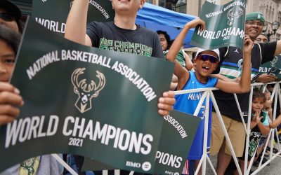 Fans show their love for Milwaukee Bucks during massive parade celebrating team’s championship win