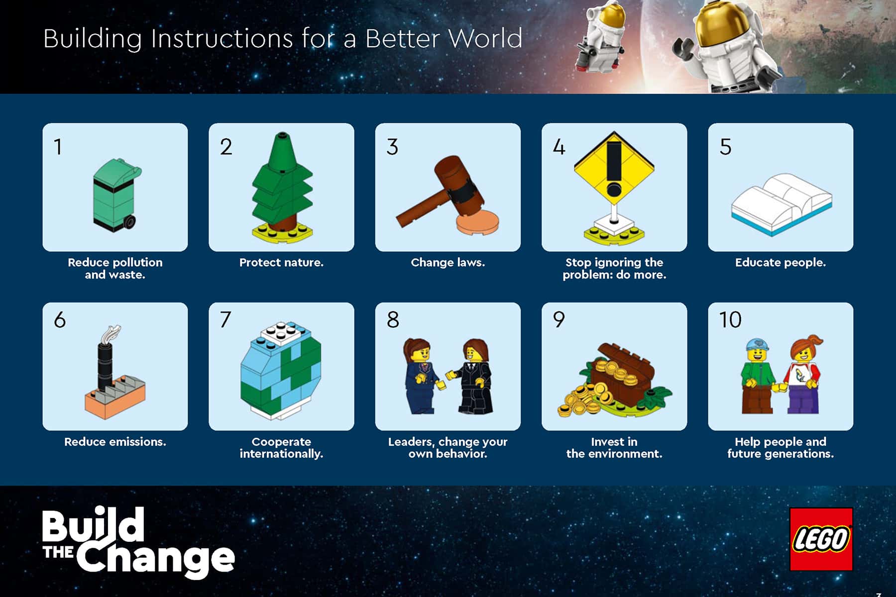 the Change: Lego shares COP26 instruction guide from children on how to solve the climate crisis | Independent