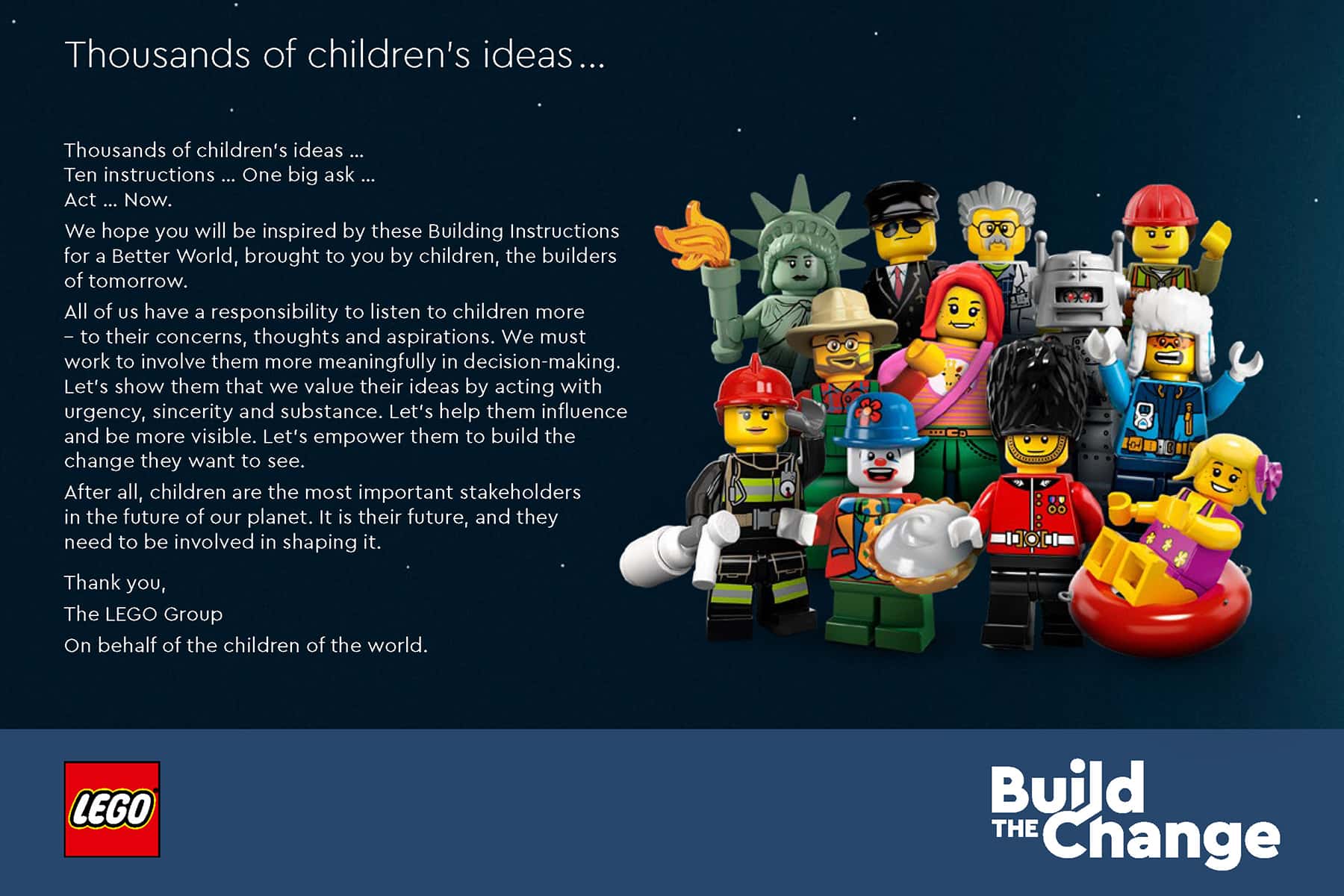 the Change: Lego shares COP26 instruction guide from children on how to solve the climate crisis | Independent