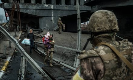 Photos from the frontlines: Sergi Mykhalchuk documents images of war as civilians evacuate Irpin