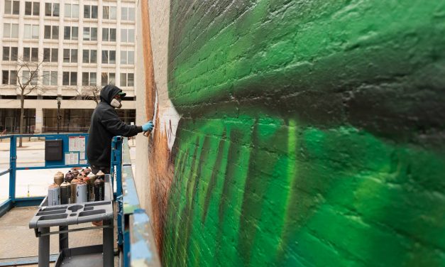 Mauricio Ramirez: Covering a downtown building with a photorealistic mural of Giannis Antetokounmpo