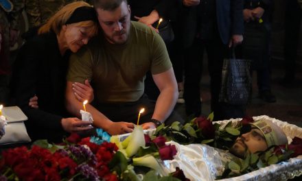 Images from Ukraine: The experience of attending a military funeral in Kyiv while children died in Uvalde