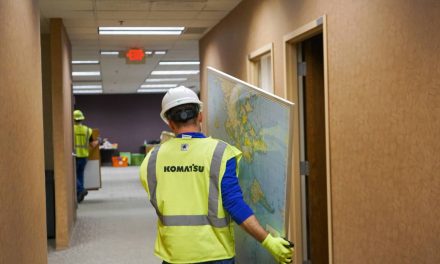 Komatsu partners with Habitat ReStore to salvage reusable items from historic National Avenue Campus