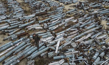 A missile cemetery: Where spent Russian ordinance used to terrorize eastern Ukraine is stored as evidence