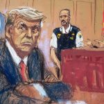 How Jane Rosenberg’s courtroom sketch of Donald Trump created a viral sensation from a dying art