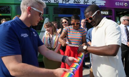 The bus is for all of us: Milwaukee County’s 2023 Pride Month kicks off with new MCTS Pride Bus design