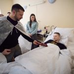 President Zelenskyy offers gratitude and awards to wounded soldiers while visiting Lviv Hospital