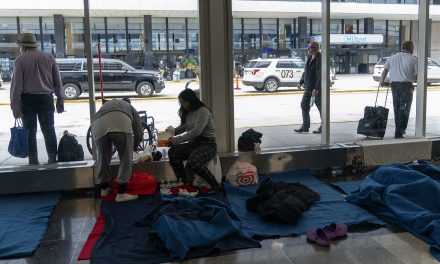 Hundreds of asylum-seekers remain stuck in limbo at Chicago airports while waiting for shelter space