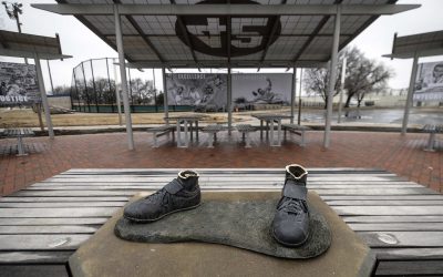 Cast in bronze: Jackie Robinson statue rebuilt after thieves brazenly destroyed the original