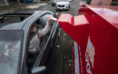 Trump tries convincing GOP voters that mail balloting is good after falsely blaming it for his 2020 loss
