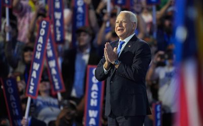 Bringing the joy: Tim Walz accepts the Democratic Party’s nomination for Vice President