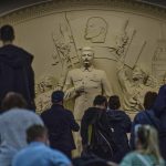 Moscow subway unveils statue of Stalin as Putin revives the Soviet dictator’s legacy to justify brutality