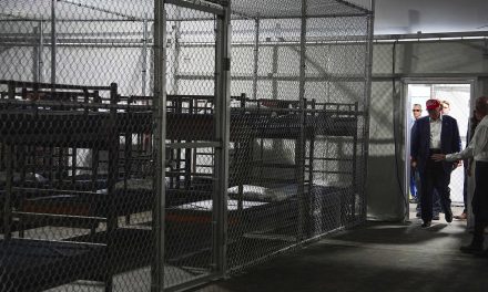 Trump celebrates gulag-like conditions for immigrant detainees during visit to “Alligator Alcatraz”